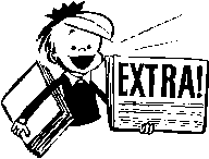 boy selling news papers